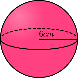 Surface area of a sphere Example 3