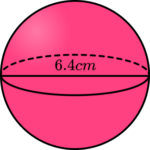 Surface area of a sphere Practice Question 2