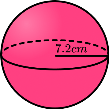 Volume of a Sphere Example 2