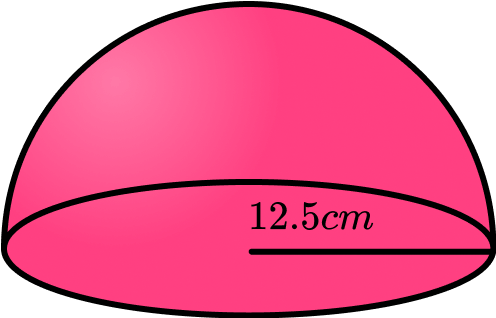 volume of a sphere example 5