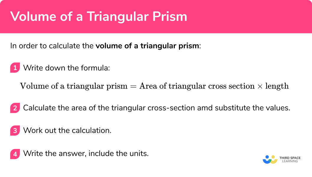How to calculate the volume of a triangular prism