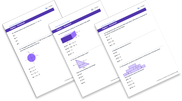 Download this 15 Algebra Questions And Practice Problems (KS3 & KS4) Worksheet