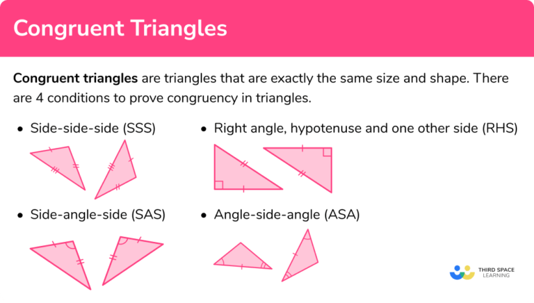 Congruent Triangles - GCSE Maths - Steps & Examples