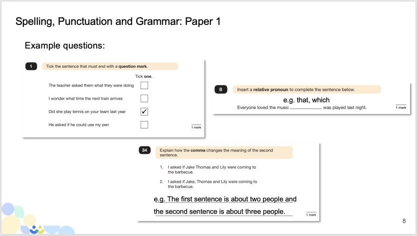 SATs 2022 Example Question Image