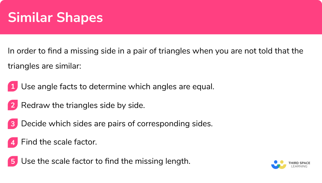 How to find a missing length in a triangle