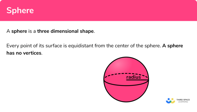 Sphere - GCSE Maths - Steps, Examples & Worksheet