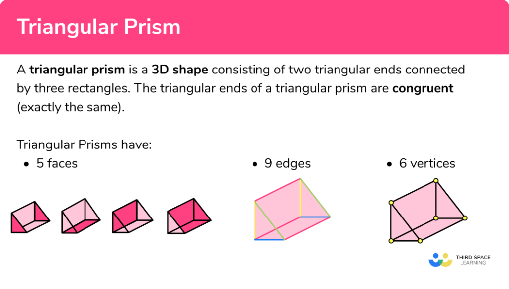 Triangular Prism Gcse Maths Steps Examples And Worksheet