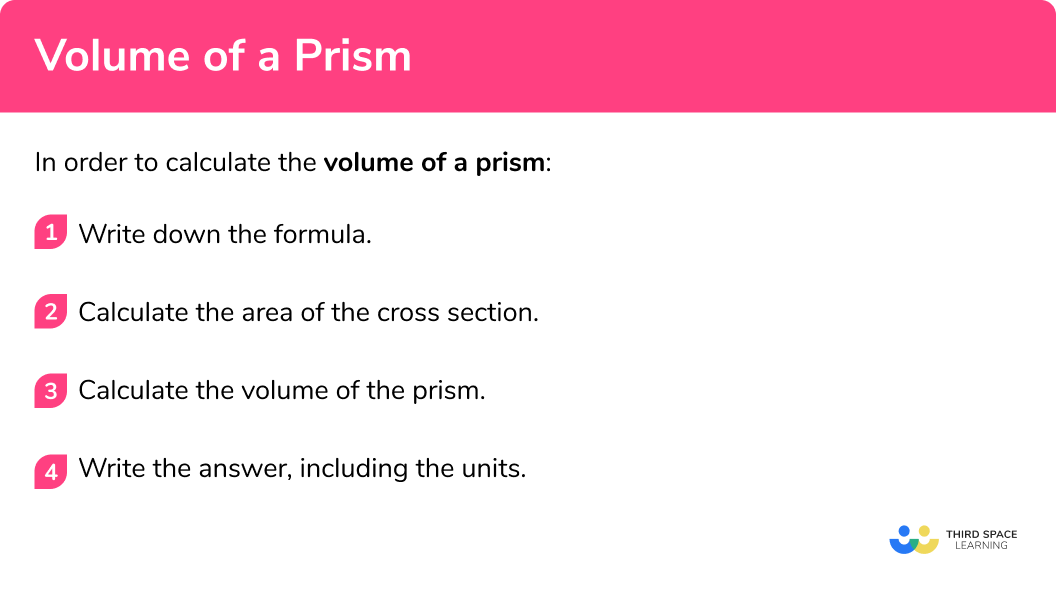 How to calculate the volume of a prism