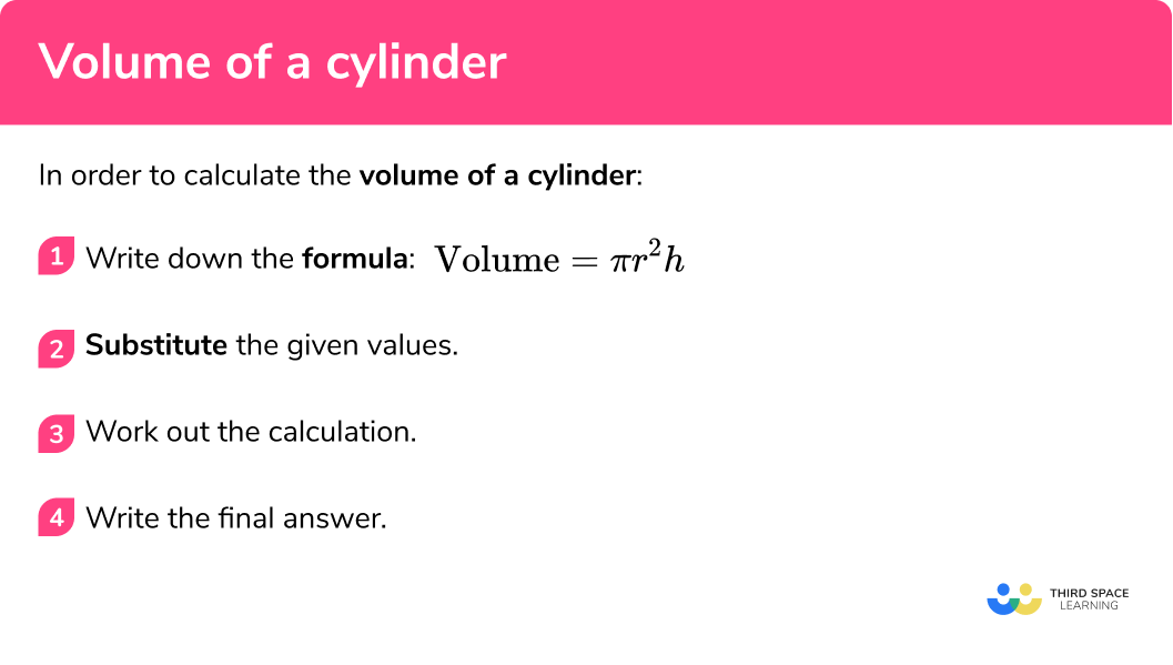 How to calculate the volume of a cylinder