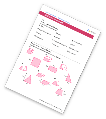 3D Shapes Worksheets