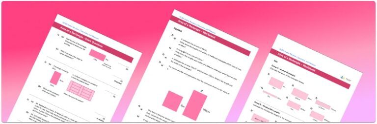 Area Of A Rectangle Worksheet GCSE Maths [FREE] - Third Space Learning