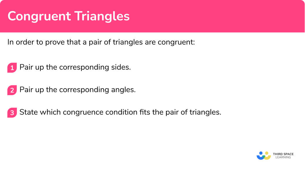 How to prove congruent triangles