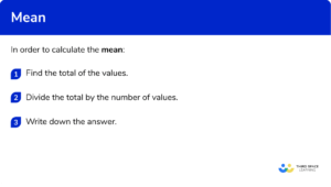 Mean - GCSE Maths - Steps, Examples & Worksheet