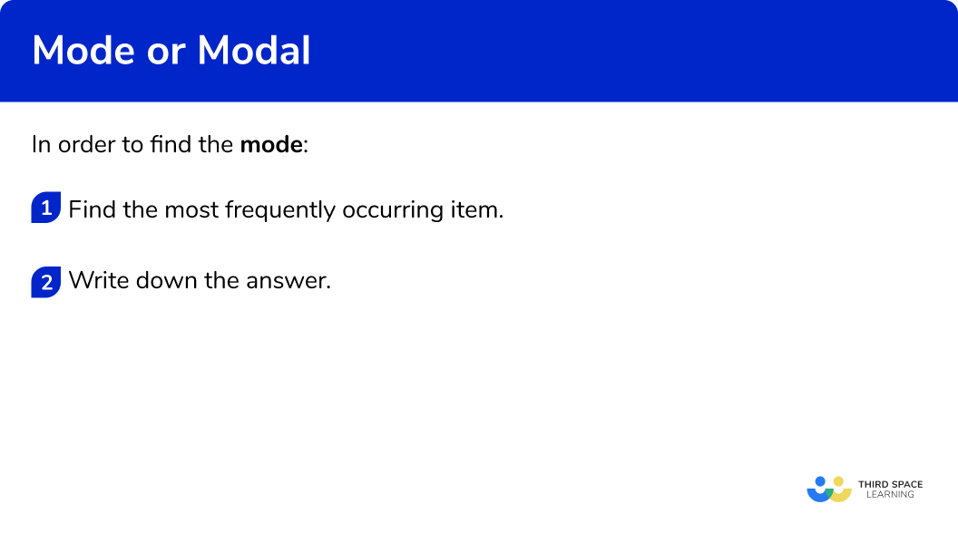 How to find the mode