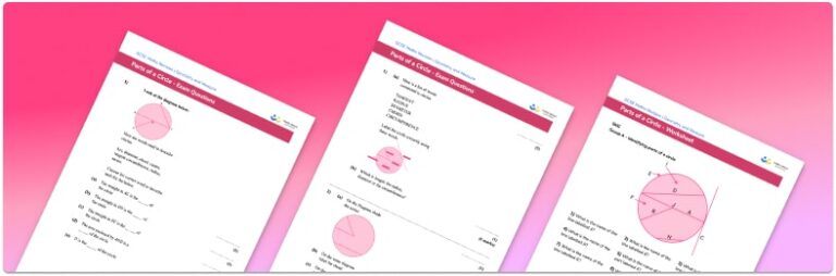 Parts Of A Circle Worksheet - GCSE Maths [FREE] - Third Space Learning