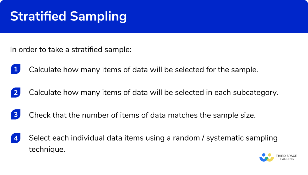 How to take a stratified sample