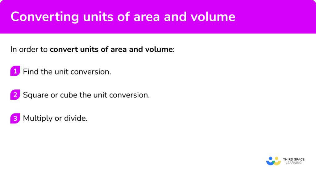 Converting Units Of Area And Volume GCSE Maths Steps Examples converting-units-of-area-and-volume-gcse-maths-steps-examples