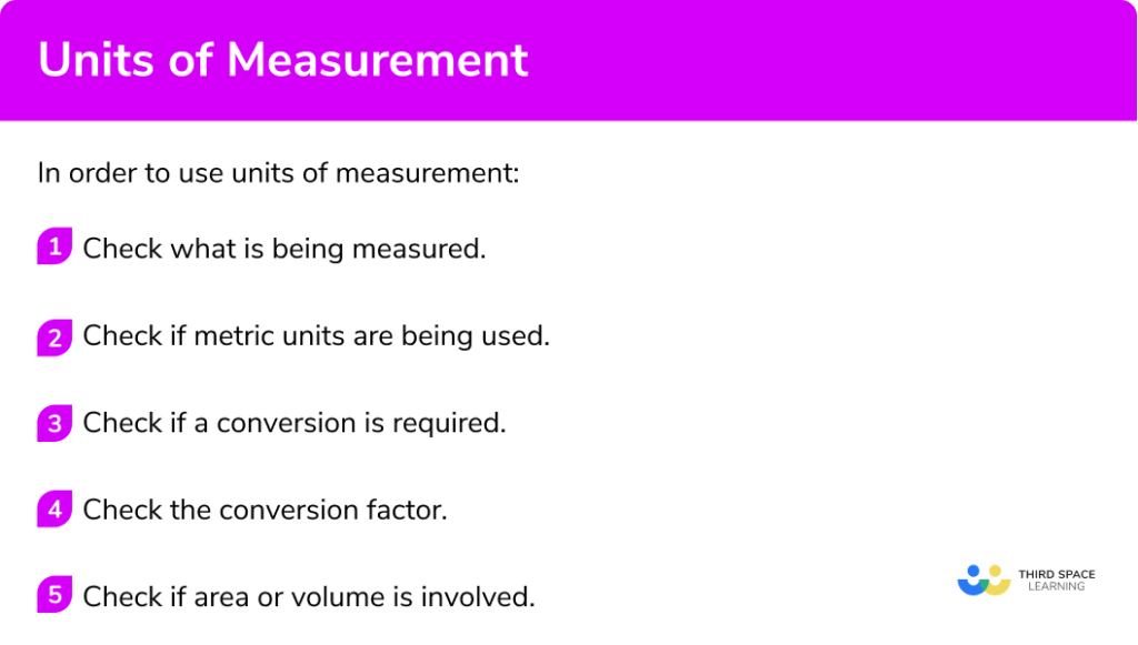 Units Of Measurement GCSE Maths Steps, Examples & Worksheet