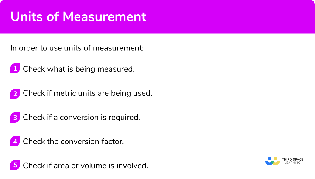 Explain how to use units of measurement
