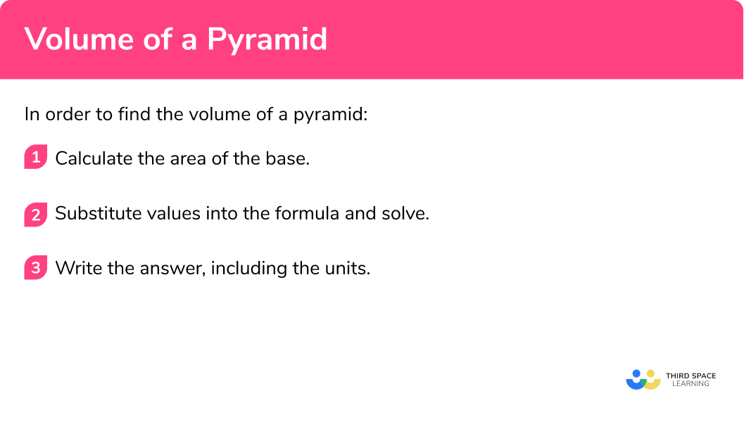 How to calculate the volume of a pyramid