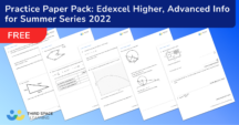 Practice Paper Pack: Edexcel Higher, Advanced Info for Summer Series 2022