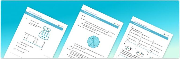 Probability Scale Worksheet - GCSE Maths [FREE] - Third Space Learning