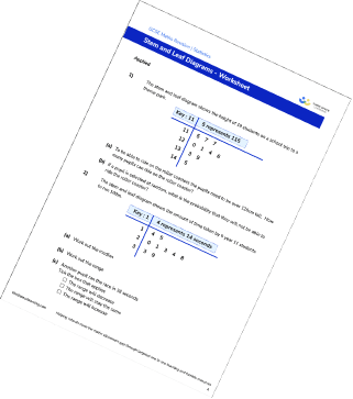 Stem And Leaf Diagrams Worksheet
