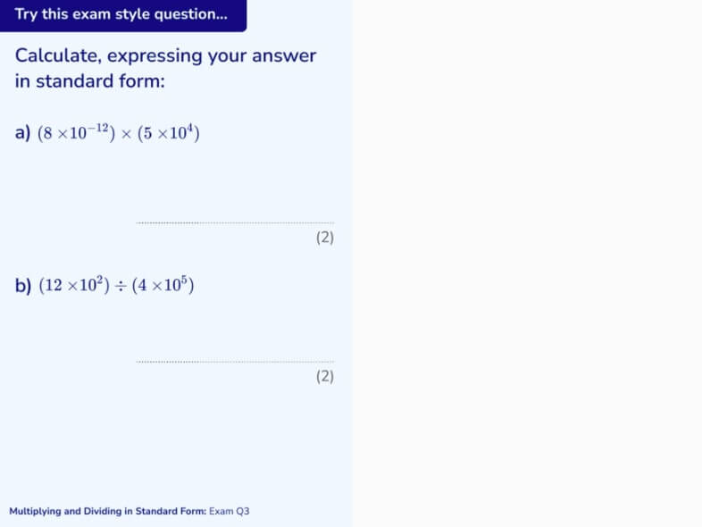 exam question example 