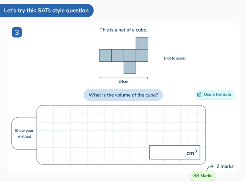 SATs question slide