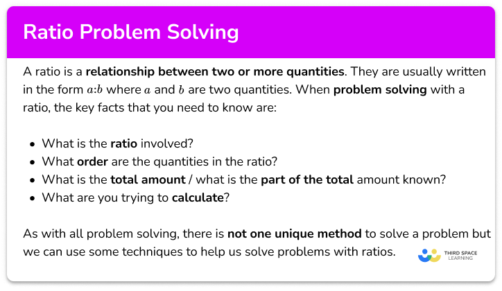Ratio Problem Solving GCSE Maths Steps Examples Worksheet