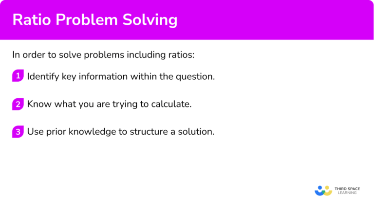 Ratio Problem Solving - GCSE Maths - Steps, Examples & Worksheet