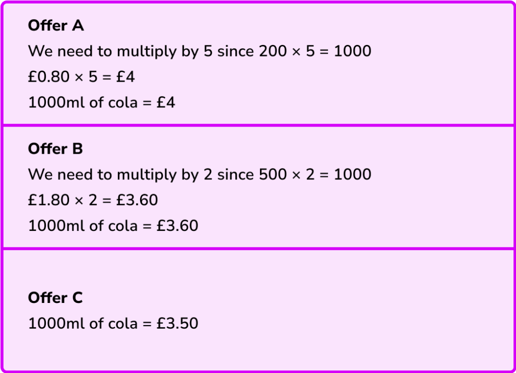 best buy maths example 4