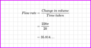 flow rate practice question 6 explanation image 3