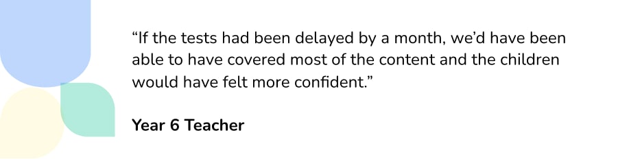 Quote about delaying SATs
