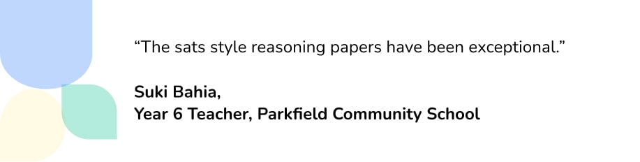 Quote about SATs-style papers from Third Space Learning
