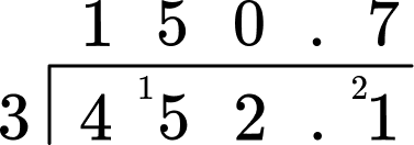 Arithmetic division