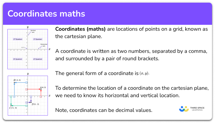 Coordinates Maths Gcse Maths Steps Examples Worksheet