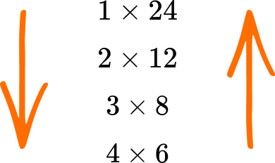 Factors example 1 step 4