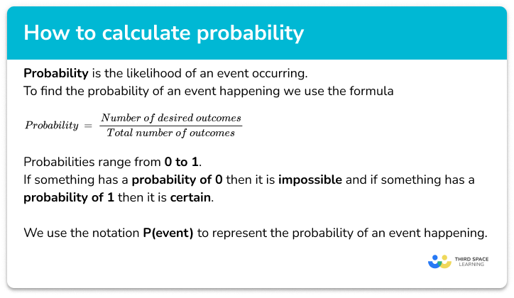 How To Calculate Probability GCSE Maths Steps and Examples