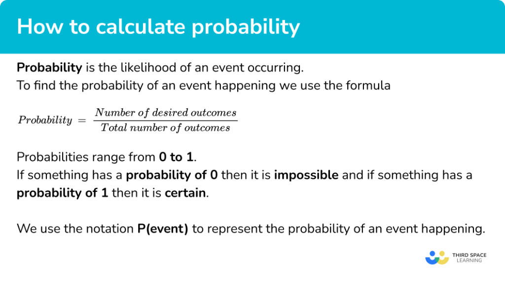 How To Calculate Probability GCSE Maths Steps and Examples