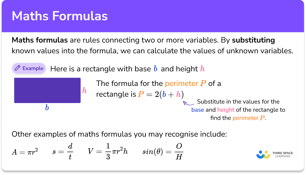 Maths formulas