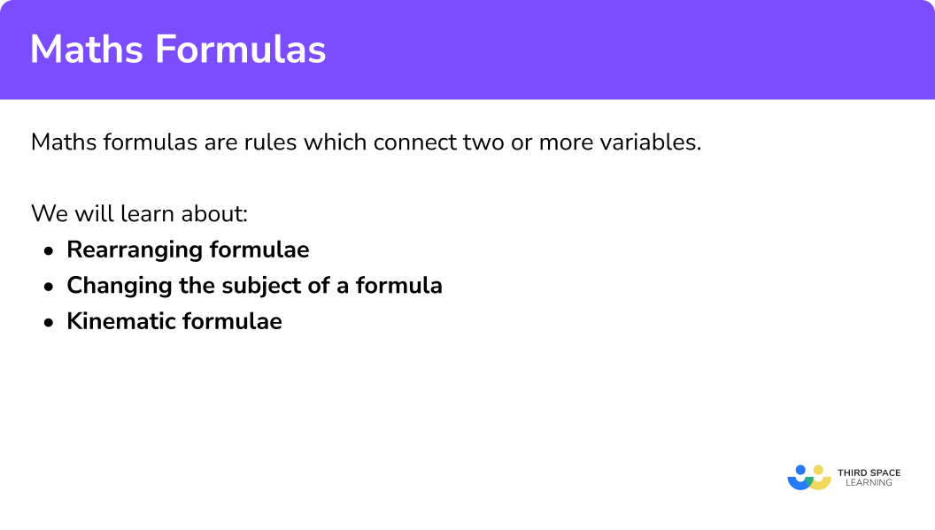 How to use maths formulas