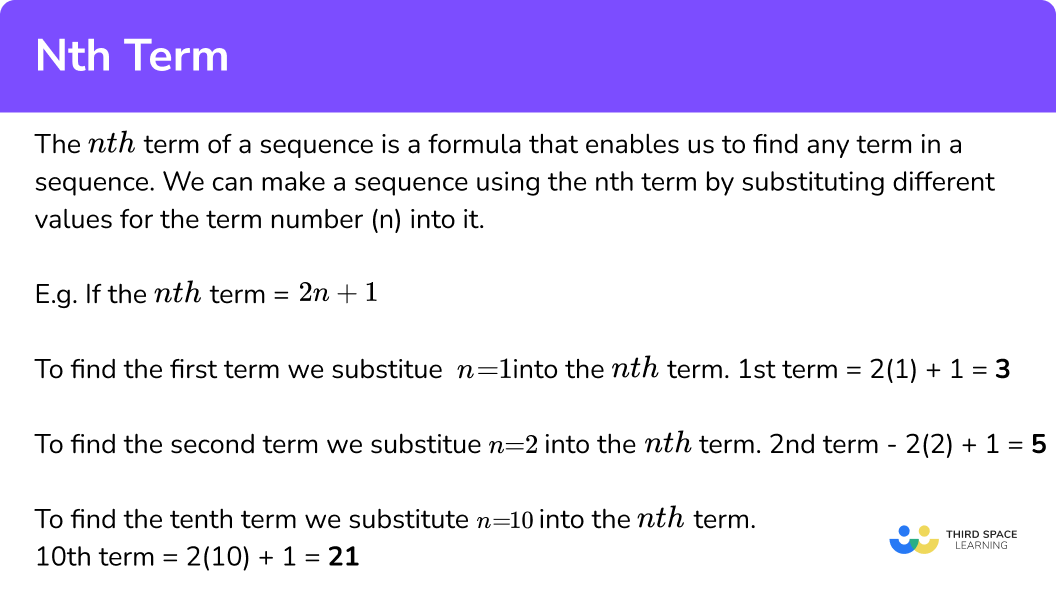 What is the nth term?