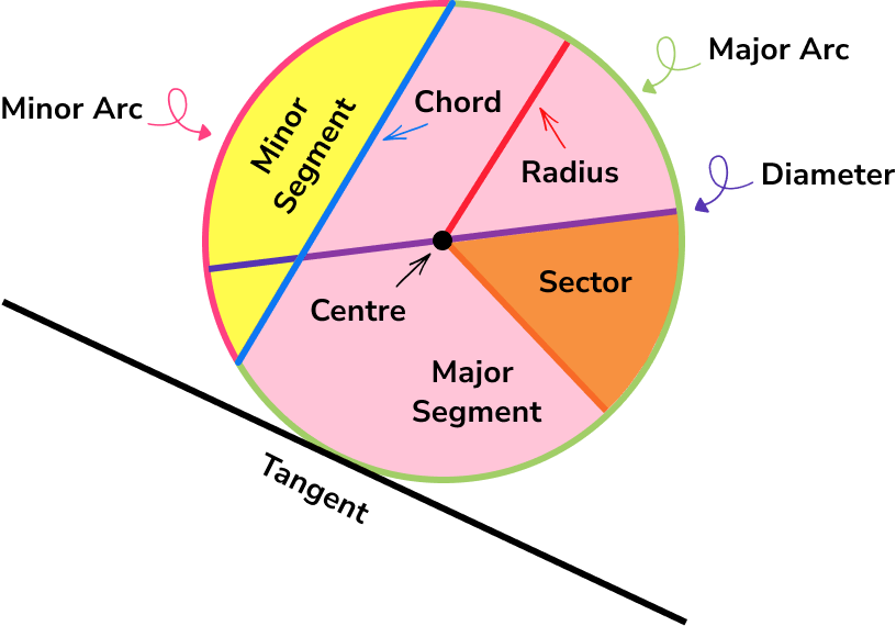 Parts Of A Circle GCSE Maths Steps, Examples & Worksheet