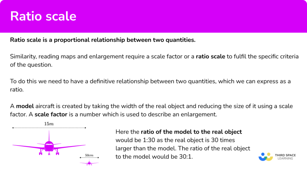 Ratio Scale - GCSE Maths - Steps, Examples & Worksheet