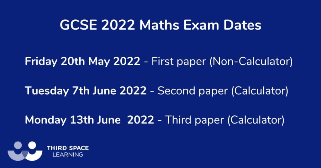 gcse maths dates 2022