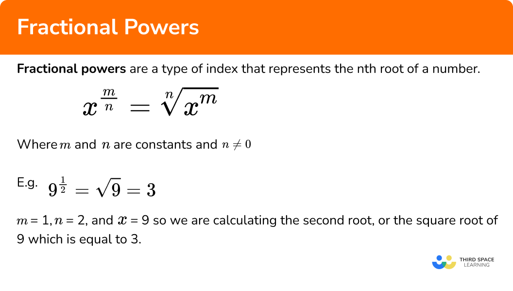 What are fractional powers?