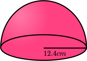 Hemisphere shape example 1