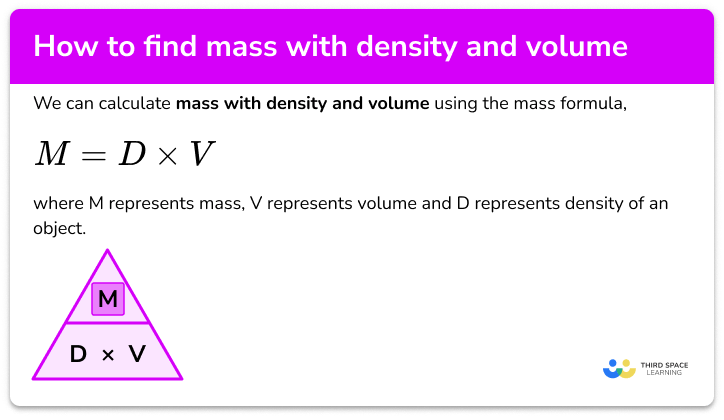 How to find mass with density and volume
