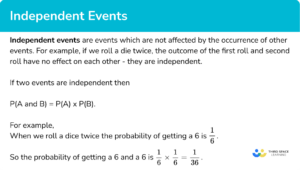 Independent Events - GCSE Maths - Steps, Examples & Worksheet